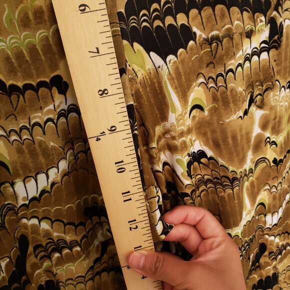 24/7 Comfort Green Multicolor Pattern Straight Wide Leg Stretchy Pants Size XL - Picture 3 of 12